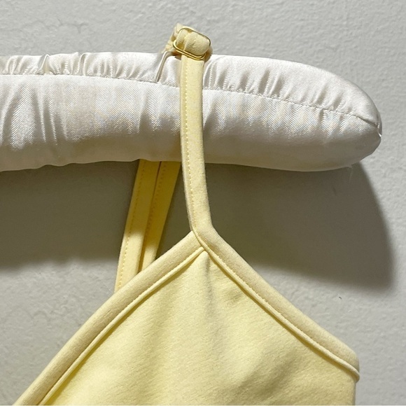 WE WORE WHAT DANIELLE BERNSTEIN Women’s Pull On Bra Top Yellow Buttermil… - Picture 6 of 9